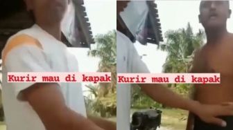 Terjadi Lagi! Barang Tak Sesuai Pesanan, Kurir Diancam Pakai Kapak Saat COD