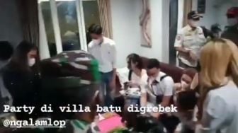 Lagi Asik Pesta di Vila Kota Batu, Puluhan Muda-mudi Digerebek Petugas