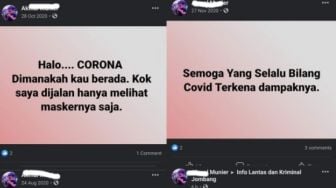 Viral Status 'Drama 4 Babak' Orang Tak Percaya Corona, Awal Nantang, Akhir Positif