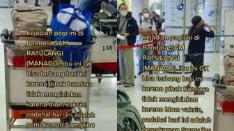 Viral Ibu Histeris di Bandara, Diduga Mau Hadiri Pemakaman Suami Tapi Tak Bisa Terbang