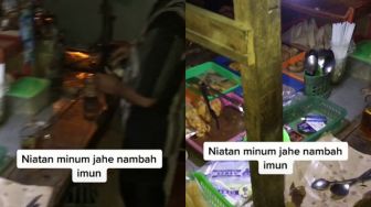 Pembeli Syok Lihat Sesuatu Dalam Gerobak Angkringan: Siang Dinas Malam Jualan