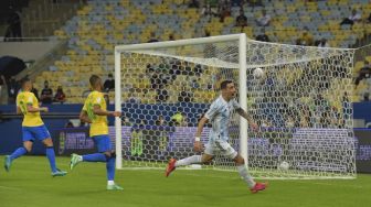 Babak Pertama Final Copa America Argentina vs Brasil: Albiceleste Unggul 1-0