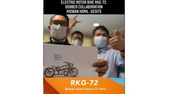 Tak Kalah Keren dengan Harley-Davidson, Begini Desain Motor Listrik Ridwan Kamil