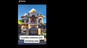 Viral Penampakan Rumah Mewah Disulap Jadi Kandang Sapi