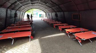 Pemkab Kukar Dirikan Tenda Darurat di RSUD AM Parikesit untuk Antisipasi Pasien Covid-19