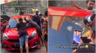 Bawa Kabur kendaraan Curian, Teman dan Mobil Maling ini Malah Ketinggalan