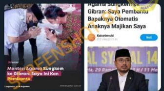 CEK FAKTA: Benarkah Menteri Agama Sungkem ke Gibran Karena Anggap Diri Pembantu Presiden?