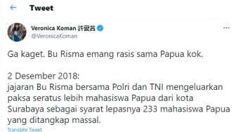 Heboh Mensos Risma Mau Buang ASN ke Papua, Veronica Koman: Dia Memang Rasis Kok