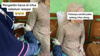 Pengantin Pucat Sebelum Dirias, Hasil Make Up usai Diinfus Jadi Sorotan