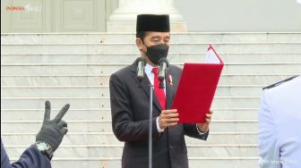 Presiden Jokowi Pimpin Upacara Pelantikan Prasetya Perwira TNI Polri