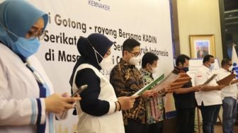 Kemnaker, Apindo, Kadin, dan Pekerja Gelar Deklarasi Gotong Royong