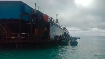 Gubernur Bangka Belitung Tak Hadir, Nelayan Tinggalkan Kapal Isap Timah