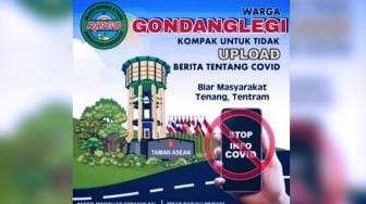 Warga Gondanglegi Malang Serukan Tidak Upload Berita Covid-19, Begini Alasannya