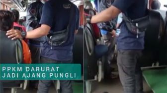 Viral Aksi Pria Minta Penumpang Bus Tanpa Tes Antigen Bayar Rp 100 Ribu