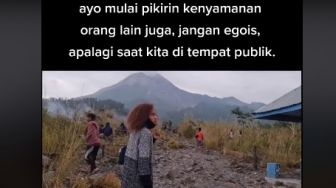 Viral, Juara Puteri Indonesia Papua Barat Tegur Pemuda Main Petasan di Wisata Merapi