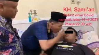 Mau Buktikan Aman, Pria Hirup Nafas Pasien Diduga Positif Covid-19, Foto Duka Cita Beredar