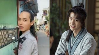 Viral Tukang Jamu Mirip Aktor Laga Drama China, Rambutnya Bikin Salah Fokus
