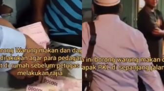 Selamatkan Pedagang dari Razia PPKM, Pria Ini Borong Dagangan PKL Sepanjang Jalan