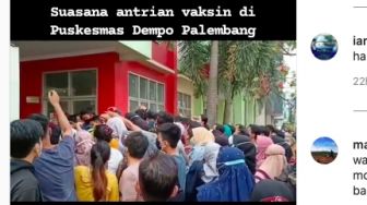 Viral Rebutan Vaksin di Puskemas Dempo, Dinkes: Sudah Disarankan Daftar Online