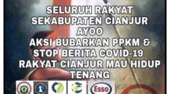 Viral! Ajakan Bubarkan PPKM dan Stop Berita Covid-19