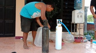 Tabung Oksigen Palsu Diduga Diisi Udara Kompresor Tambal Ban Beredar di Tulungagung