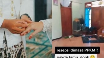 Viral Nikah saat PPKM Tak Ada Tamu Undangan, Netizen: Istilah Dunia Milik Berdua itu Nyata