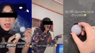 Viral Cewek Prank Pecahin TV, Amukan Ibunya Sampai Ditonton 27 Juta Kali