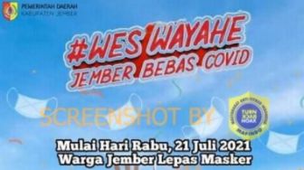 CEK FAKTA: Benarkah Bupati Jember Imbau Lepas Masker Mulai 21 Juli 2021?