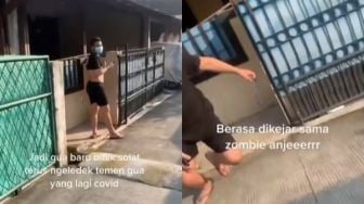 Tak Terima Diledek, Cowok Positif Covid Kejar Temannya Bak Zombie Sampai Kocar-kacir