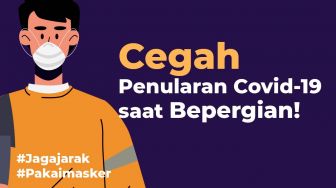 INFOGRAFIS: Cegah Penularan Covid-19 saat Bepergian!