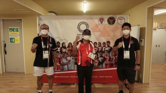 Beri Dukungan, Dubes RI di Tokyo Kunjungi Tim Indonesia di Perkampungan Atlet