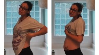 Hamil Bayi Kembar Tapi Perutnya Hampir Tak Terlihat, Ibu Ini Bikin Bingung Netizen