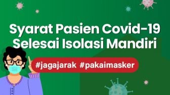 INFOGRAFIS: Syarat Pasien Covid-19 Selesai Isolasi Mandiri