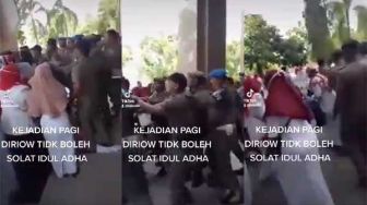 Video Satpol PP di Riau Usir Massa Tak Boleh Salat Iduladha, Ini Faktanya