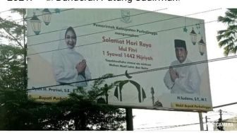 Viral Baliho Idul Fitri pada Moment Idul Adha di Purbalingga, Ini Faktanya