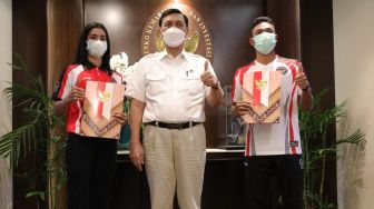 Lepas Lalu Muhammad Zohri dan Alvin ke Olimpiade Tokyo, Luhut Titip Pesan