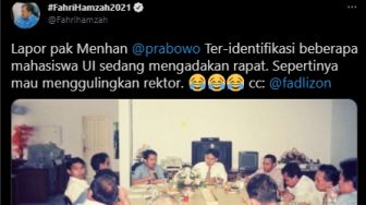 Sindir Rangkap Jabatan Rektor UI, Fahri Hamzah Unggah Foto Rapat Gulingkan Rektor