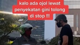 Cegat Driver Ojol yang Terobos Penyekatan, Aksi Pria Ini Malah Tuai Pujian