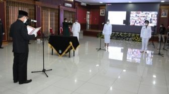 Bupati Majalengka Lantik 125 Kepala Desa Secara Virtual