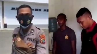 Viral Oknum Polisi Dihukum Koprol Siang Bolong Buntut Hina Tukang Sapu Jalanan