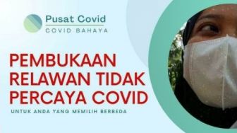 Ari Wibowo Tantang Orang Tak Percaya Covid-19 Jadi Relawan Nakes Tanpa Pakai Masker