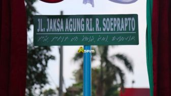 Nama Jaksa Agung R Soeprapto Diresmikan Nama Jalan di Lampung