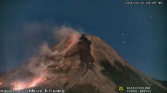 Lontaran Lava Merapi Capai Batas Vegetasi, Titik Api Terpantau di Lereng Bagian Barat Daya