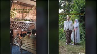 Menikah Tanpa Dekorasi, Hasil Foto Pasangan Pengantin Ini Malah Bikin Kagum