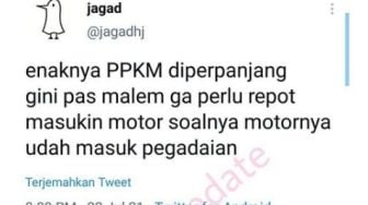 Curhat Warganet Gadaikan Motor Gegara PPKM, Respons Admin Pegadaian Tak Terduga