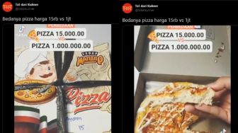 Pria Ungkap Beda Pizza Harga Rp15 Ribu dengan Rp1 Juta, Publik Malah Emosi Lihat Endingnya