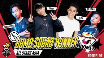 Tim Indomee dari Indonesia Juarai Turnamen Free Fire All Stars 2021 Asia mode Bomb Squad