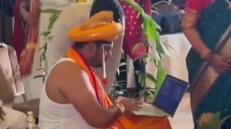 Viral Pengantin India Masih Tetap Kerja di Hari Pernikahan, Sibuk dengan Laptop