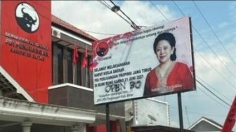 Baliho Puan Dicoret 'Open BO' Hingga 'PKI', Ini Dugaan Penyebabnya Versi PDIP Jatim
