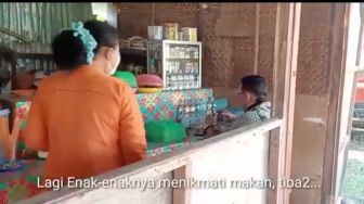 BPBD Kabupaten Demak Parodikan Peraturan Makan 20 Menit, Baru Nyendok Piring Diambil